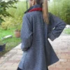 Veste "Monoki" Blanche et Noire en Laine.